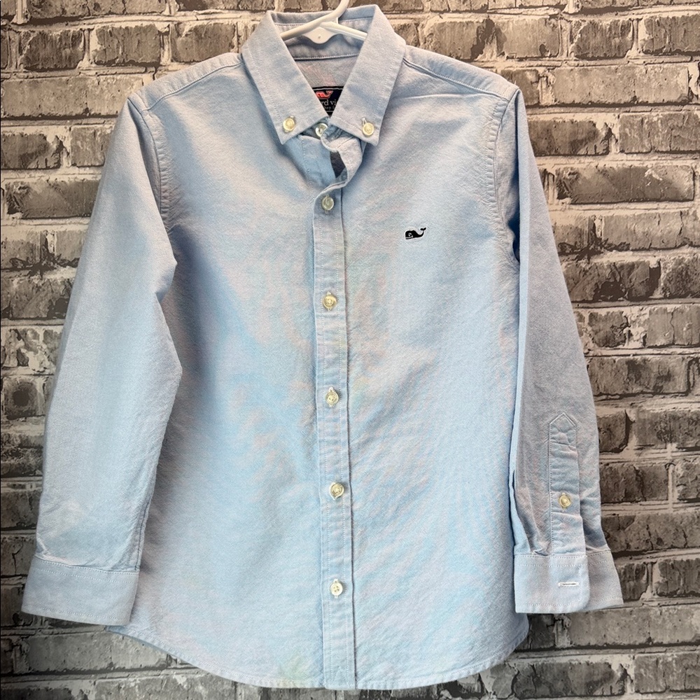 Boy's Vineyard Vines Light Blue‎ Button-Down Shirt